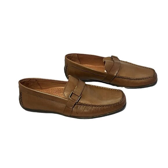 Men’s Giorgio Brutini Le Glove Brown Leather Driving Loafers Size 10 NWOT - Picture 8 of 9